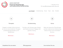 Tablet Screenshot of krankengymnastik-altona.de